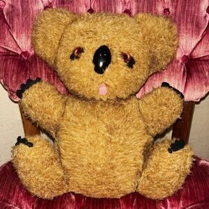 Vintage Knickerbocker Animals Of Distinction Koala #3 12” Brown Plastic Eyes